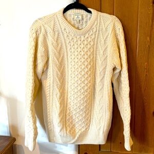 Faherty Men’s M Merino Wool Cable Knit Sweater